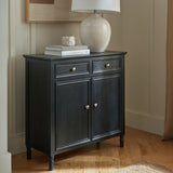 Wooden Sideboard 80cm Wide With 2 Doors And 2 Drawers - Contour