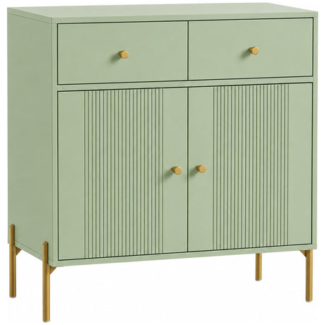 Wooden Sideboard 80cm Wide With 2 Doors And 2 Drawers - Velmora