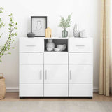 Wooden Sideboard 88.5cm Wide With 3 Doors And 2 Drawers - Vantage Home