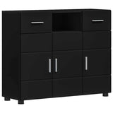 Wooden Sideboard 88.5cm Wide With 3 Doors And 2 Drawers - Vantage Home