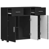 Wooden Sideboard 88.5cm Wide With 3 Doors And 2 Drawers - Vantage Home