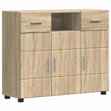 Wooden Sideboard 88.5cm Wide With 3 Doors And 2 Drawers - Vantage Home
