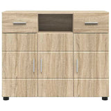 Wooden Sideboard 88.5cm Wide With 3 Doors And 2 Drawers - Vantage Home