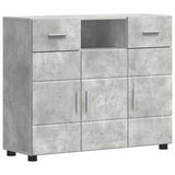 Wooden Sideboard 88.5cm Wide With 3 Doors And 2 Drawers - Vantage Home