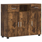 Wooden Sideboard 88.5cm Wide With 3 Doors And 2 Drawers - Vantage Home