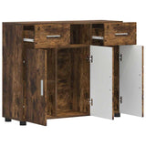 Wooden Sideboard 88.5cm Wide With 3 Doors And 2 Drawers - Vantage Home