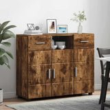 Wooden Sideboard 88.5cm Wide With 3 Doors And 2 Drawers - Vantage Home