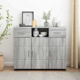 Wooden Sideboard 88.5cm Wide With 3 Doors And 2 Drawers - Vantage Home