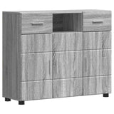 Wooden Sideboard 88.5cm Wide With 3 Doors And 2 Drawers - Vantage Home