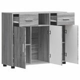 Wooden Sideboard 88.5cm Wide With 3 Doors And 2 Drawers - Vantage Home