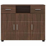 Wooden Sideboard 88.5cm Wide With 3 Doors And 2 Drawers - Vantage Home