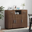 Wooden Sideboard 88.5cm Wide With 3 Doors And 2 Drawers - Vantage Home