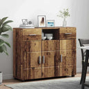 Wooden Sideboard 88.5cm Wide With 3 Doors And 2 Drawers - Vantage Home