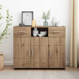 Wooden Sideboard 88.5cm Wide With 3 Doors And 2 Drawers - Vantage Home