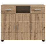 Wooden Sideboard 88.5cm Wide With 3 Doors And 2 Drawers - Vantage Home