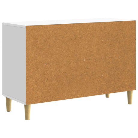 Wooden Sideboard 89cm Wide With 2 Doors And 2 Drawers - Vantage Home