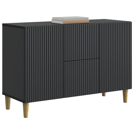 Wooden Sideboard 89cm Wide With 2 Doors And 2 Drawers - Vantage Home