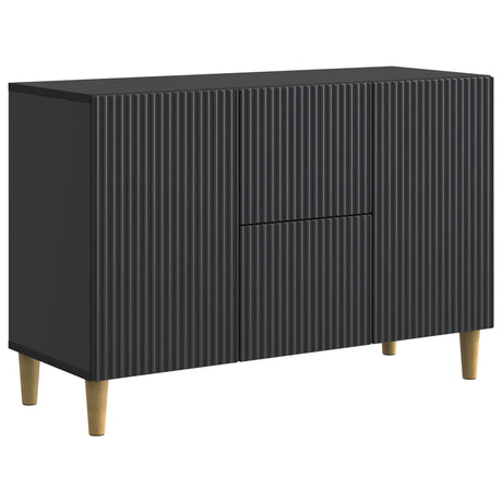 Wooden Sideboard 89cm Wide With 2 Doors And 2 Drawers - Vantage Home