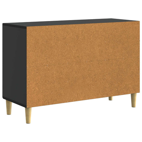 Wooden Sideboard 89cm Wide With 2 Doors And 2 Drawers - Vantage Home