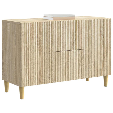 Wooden Sideboard 89cm Wide With 2 Doors And 2 Drawers - Vantage Home