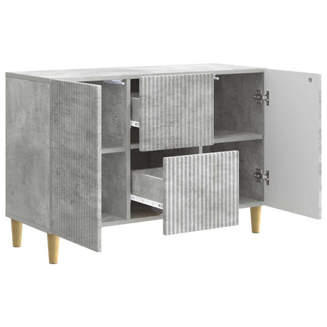 Wooden Sideboard 89cm Wide With 2 Doors And 2 Drawers - Vantage Home