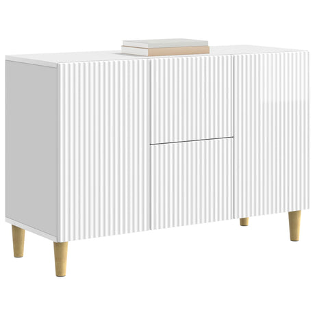 Wooden Sideboard 89cm Wide With 2 Doors And 2 Drawers - Vantage Home