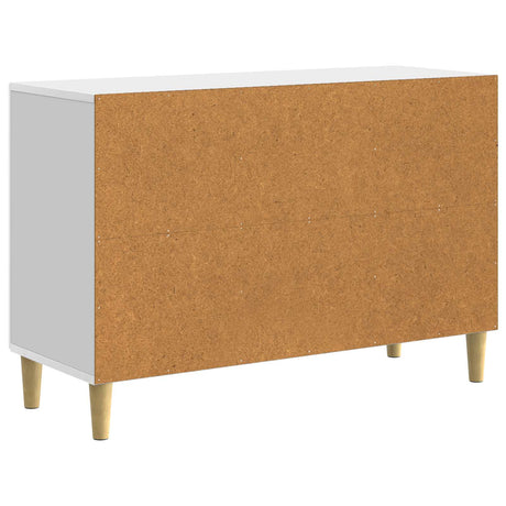 Wooden Sideboard 89cm Wide With 2 Doors And 2 Drawers - Vantage Home