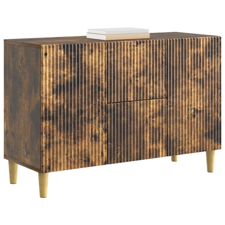 Wooden Sideboard 89cm Wide With 2 Doors And 2 Drawers - Vantage Home