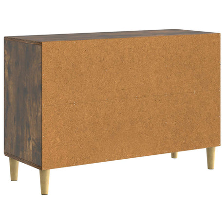 Wooden Sideboard 89cm Wide With 2 Doors And 2 Drawers - Vantage Home