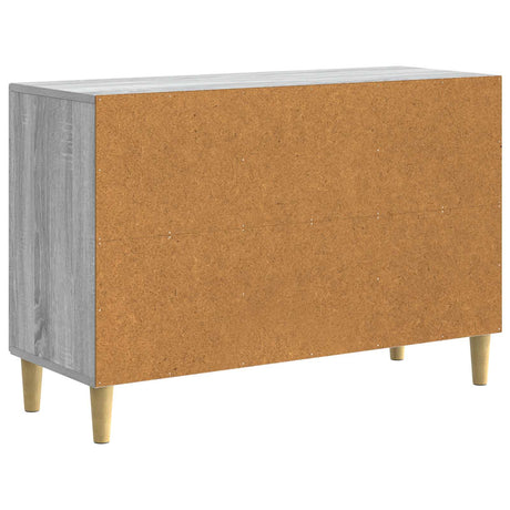 Wooden Sideboard 89cm Wide With 2 Doors And 2 Drawers - Vantage Home