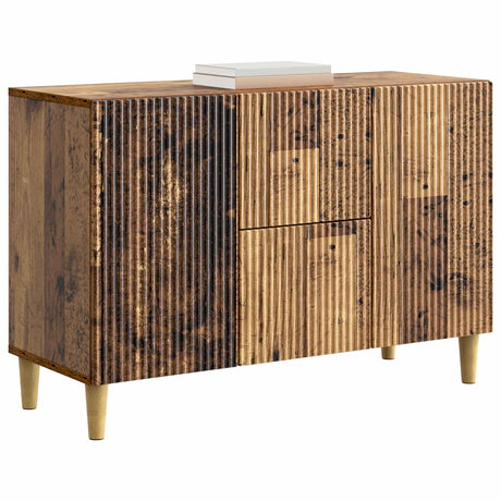 Wooden Sideboard 89cm Wide With 2 Doors And 2 Drawers - Vantage Home