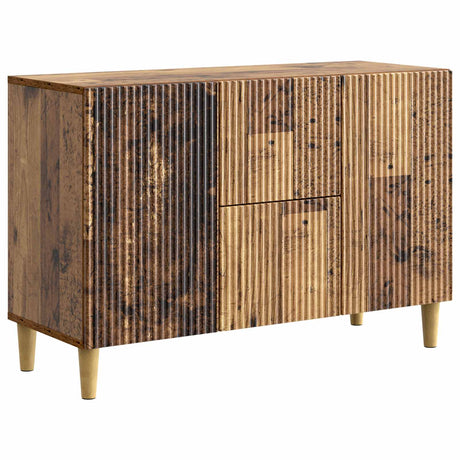 Wooden Sideboard 89cm Wide With 2 Doors And 2 Drawers - Vantage Home