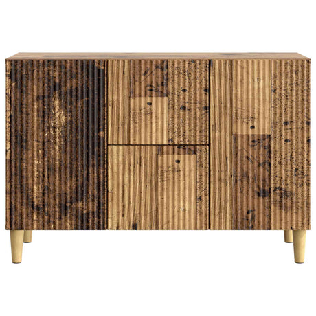 Wooden Sideboard 89cm Wide With 2 Doors And 2 Drawers - Vantage Home