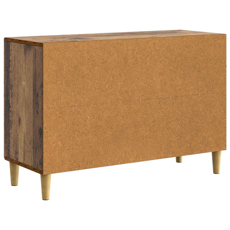 Wooden Sideboard 89cm Wide With 2 Doors And 2 Drawers - Vantage Home