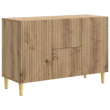 Wooden Sideboard 89cm Wide With 2 Doors And 2 Drawers - Vantage Home
