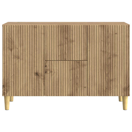 Wooden Sideboard 89cm Wide With 2 Doors And 2 Drawers - Vantage Home