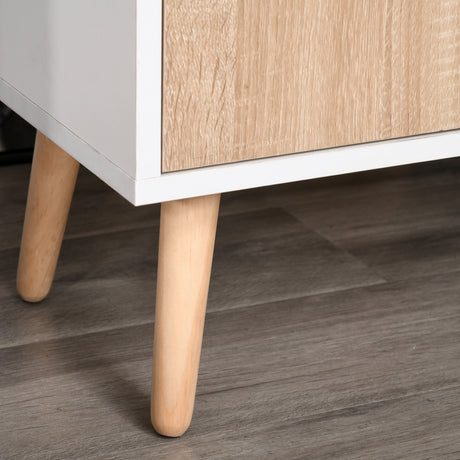 Wooden Sideboard 90cm Wide With 3 Doors And 1 Drawer - Velmora