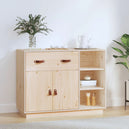 Wooden Sideboard 98.5cm Wide With 2 Doors 1 Drawer - Vantage Home