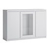 Wooden Sideboard Glazed With 3 Doors - Fribo