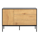 Wooden Sideboard Small With 1 Door And 3 Drawers - Seaford