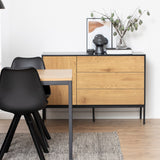 Wooden Sideboard Small With 1 Door And 3 Drawers - Seaford