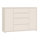 Wooden Sideboard Wide With 2 Push-to-Open Doors And 4 Drawers - Alice Springs