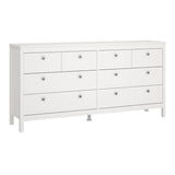 Wooden Sideboard Wide With 8 Drawers Double Dresser - Madrid