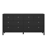Wooden Sideboard Wide With 8 Drawers Double Dresser - Madrid