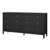 Wooden Sideboard Wide With 8 Drawers Double Dresser - Madrid