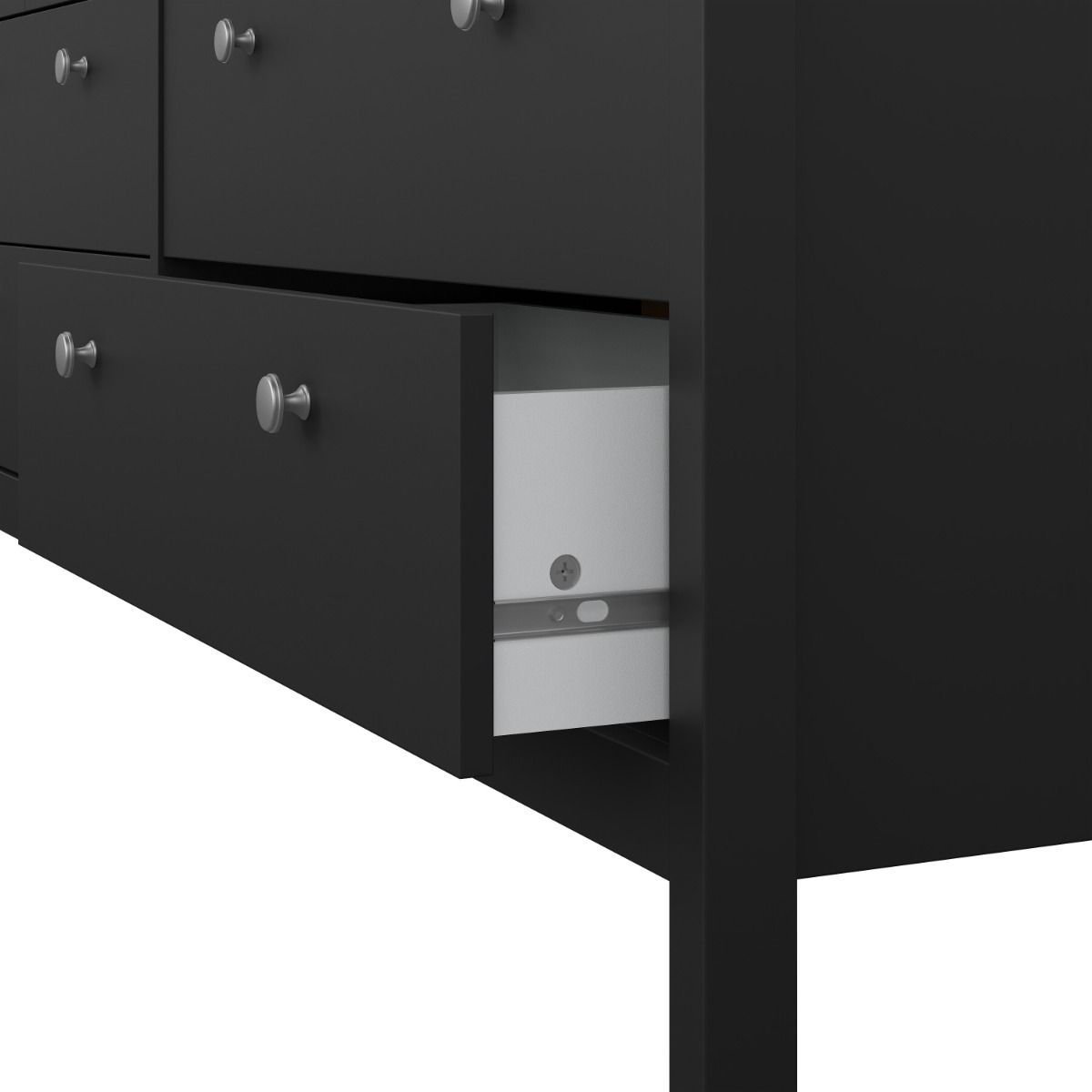 Wooden Sideboard Wide With 8 Drawers Double Dresser - Madrid