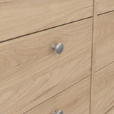 Wooden Sideboard Wide With 8 Drawers Double Dresser - Madrid