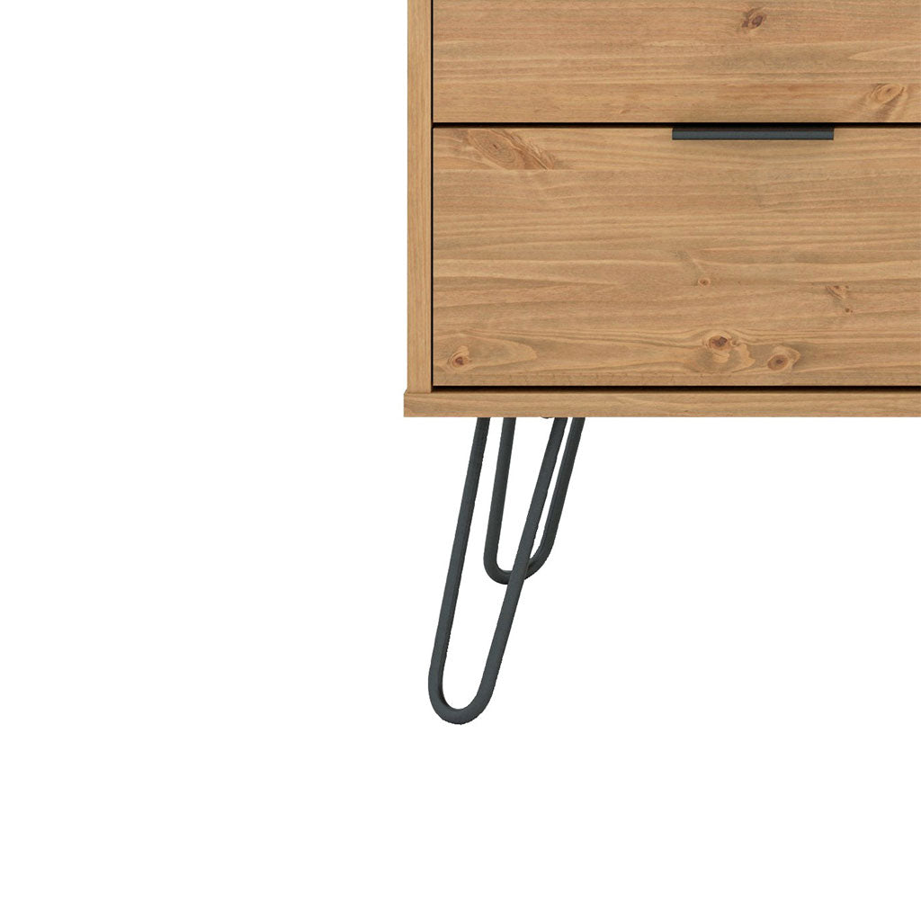Wooden Sideboard With 1 Door And 3 Drawers - Augusta