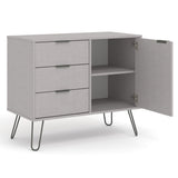 Wooden Sideboard With 1 Door And 3 Drawers - Augusta