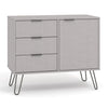 Wooden Sideboard With 1 Door And 3 Drawers - Augusta